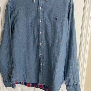 Men’s Polo Denim Shirt